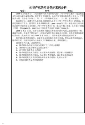 知识产权的司法保护--案例分析
